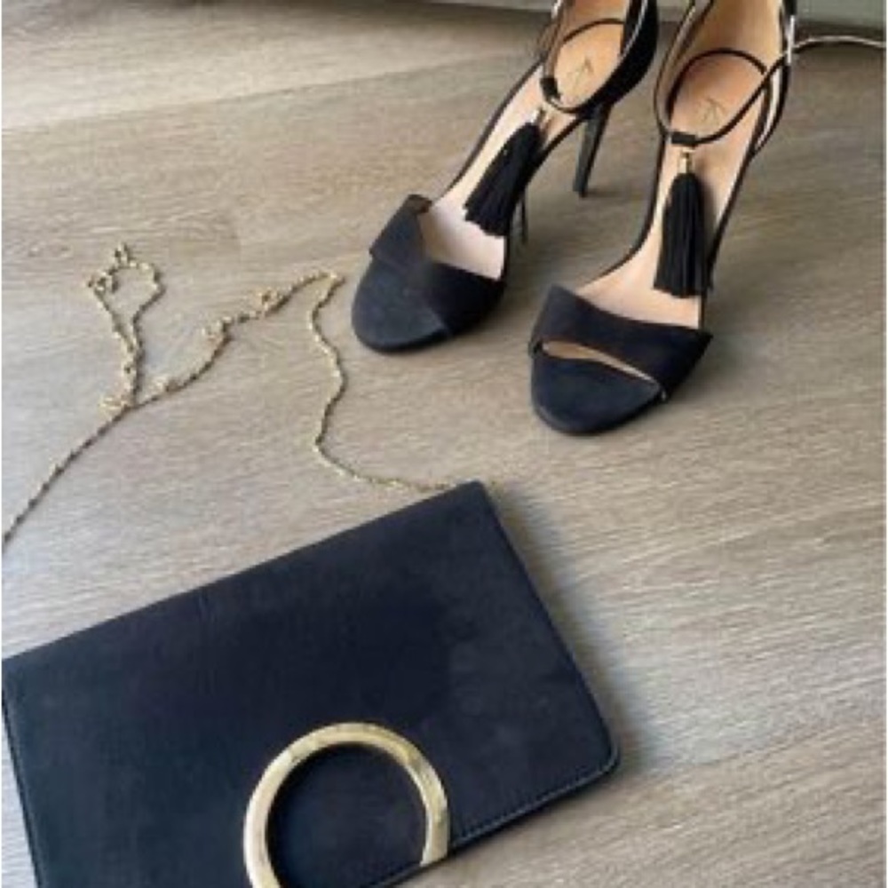 High Heels Size 9 And Matching Envelope Purse-Sue… - image 7